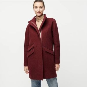 JCrew Cocoon coat in Italian stadium-cloth wool